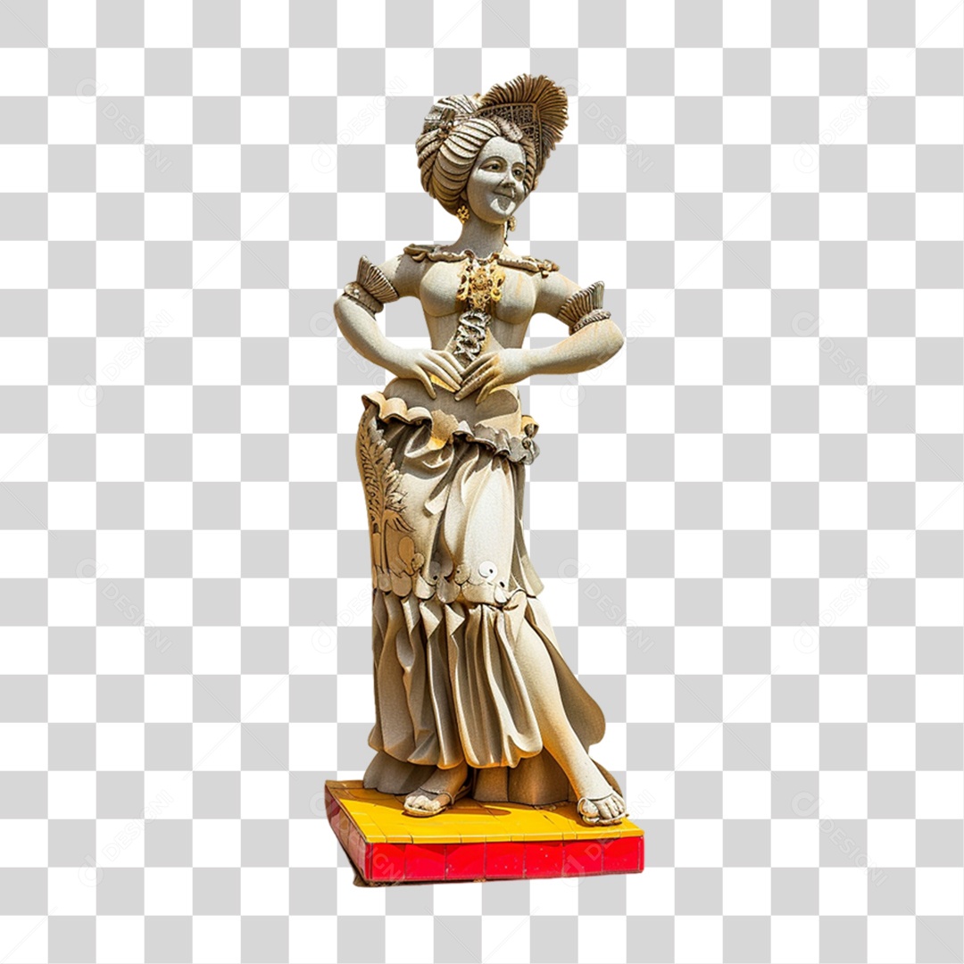 Estátua Moldura PNG Transparente