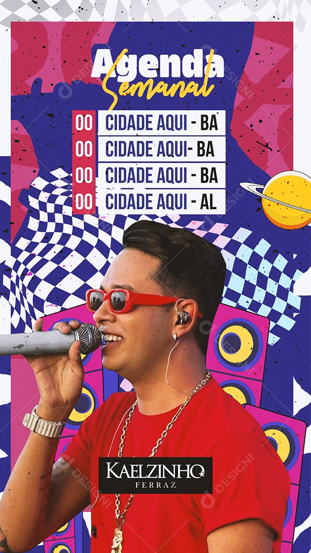 Próximos Shows Social Media PSD Editável