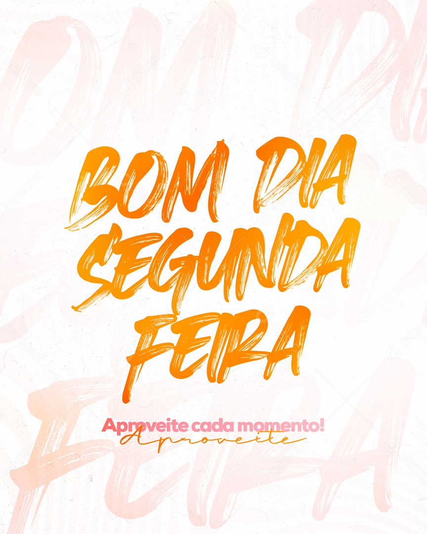 Social Media Bom Dia Segunda PSD Editável