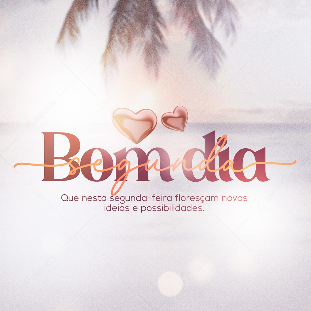 Social Media Bom Dia PSD Editável