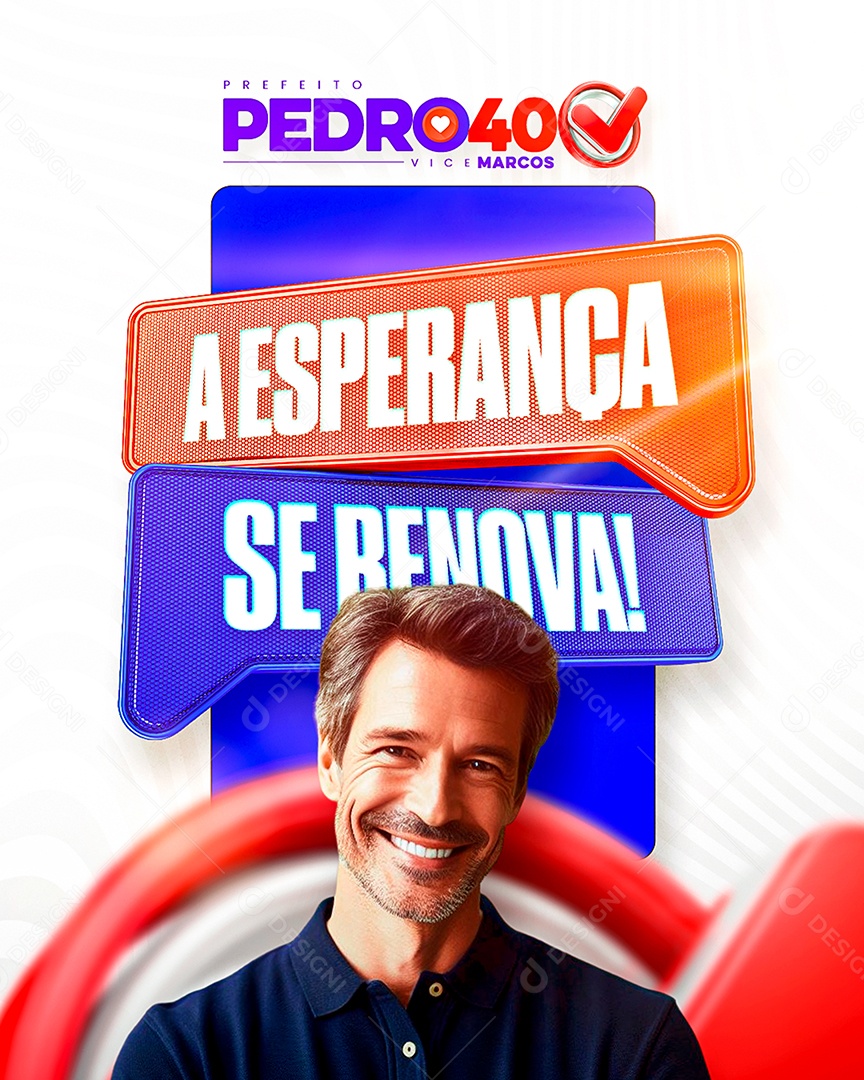 Social Media Politico A Esperança se Renova PSD Editável