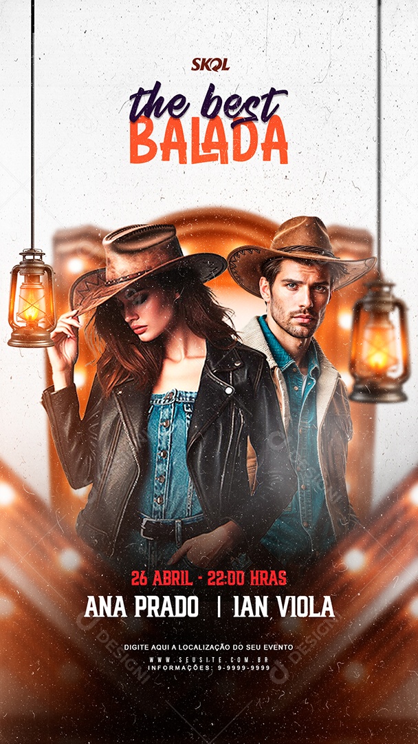 The Best Balada Evento Sertanejo Social Media PSD Editável