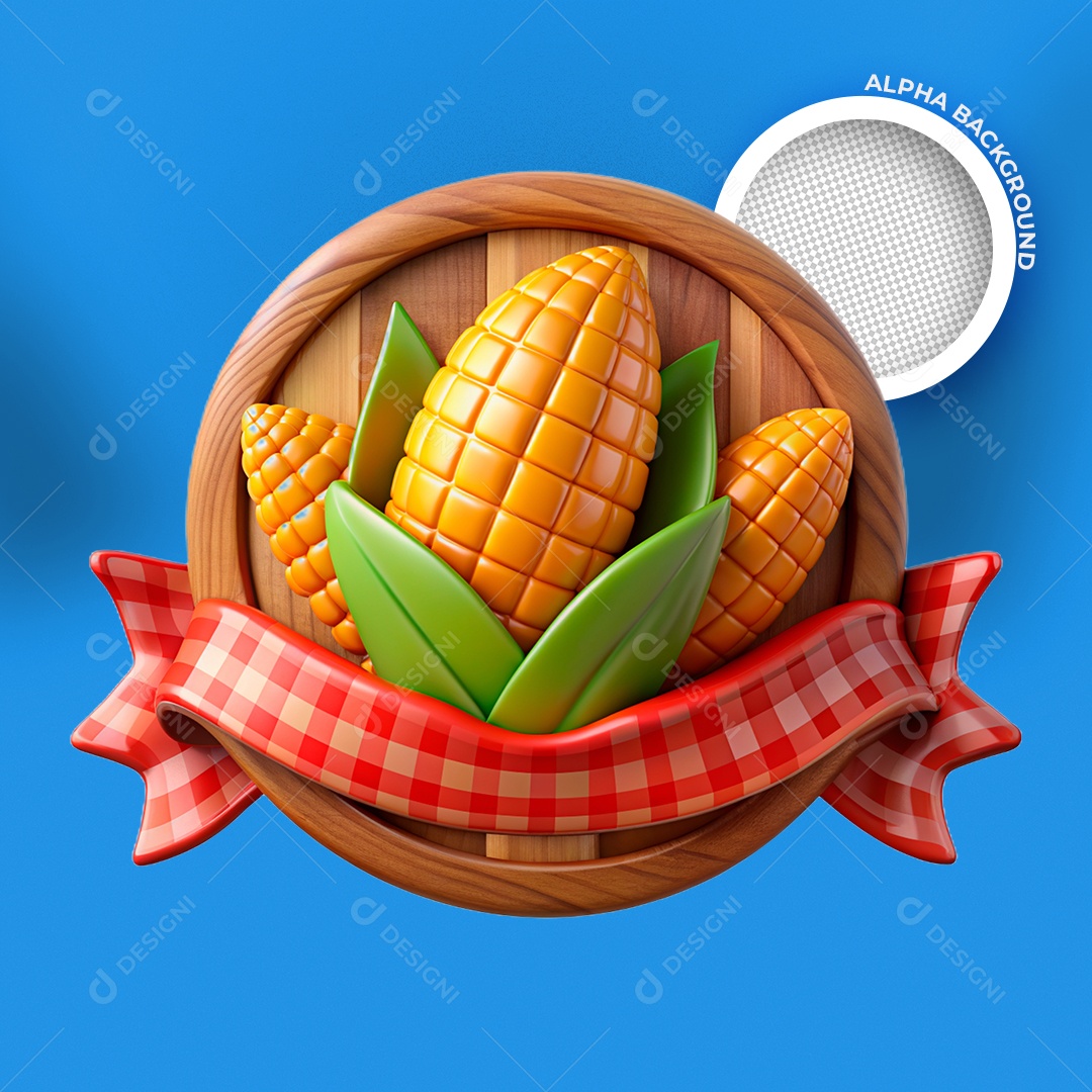 Espiga de Milho para Composição de Arte Festa Junina