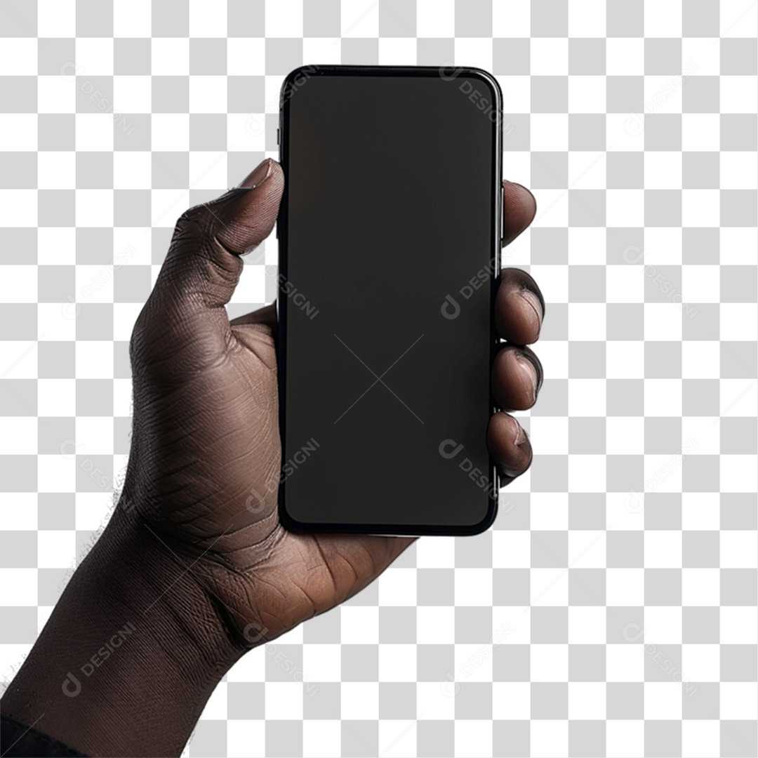Mão Segurando Celular PNG Transparente
