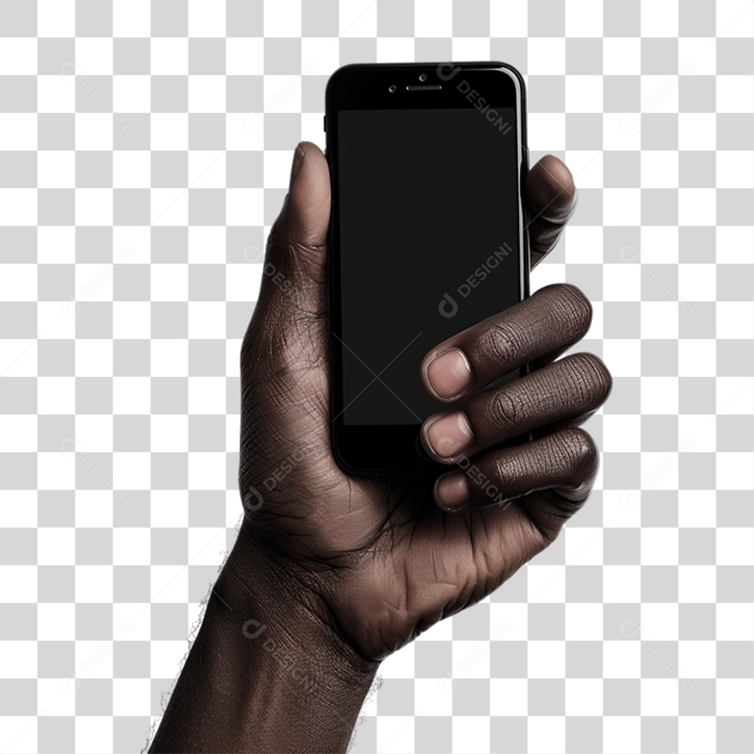 Mão Segurando Celular PNG Transparente