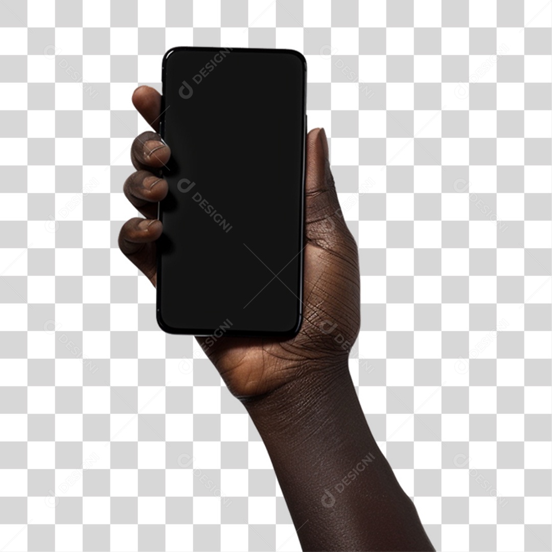 Mão Segurando Celular PNG Transparente