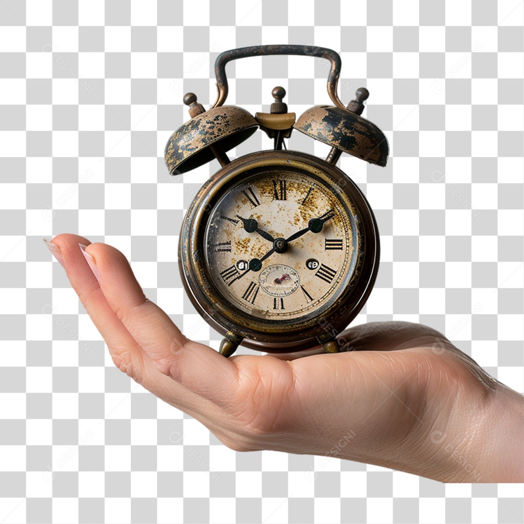 Mão Segurando Relógio PNG Transparente
