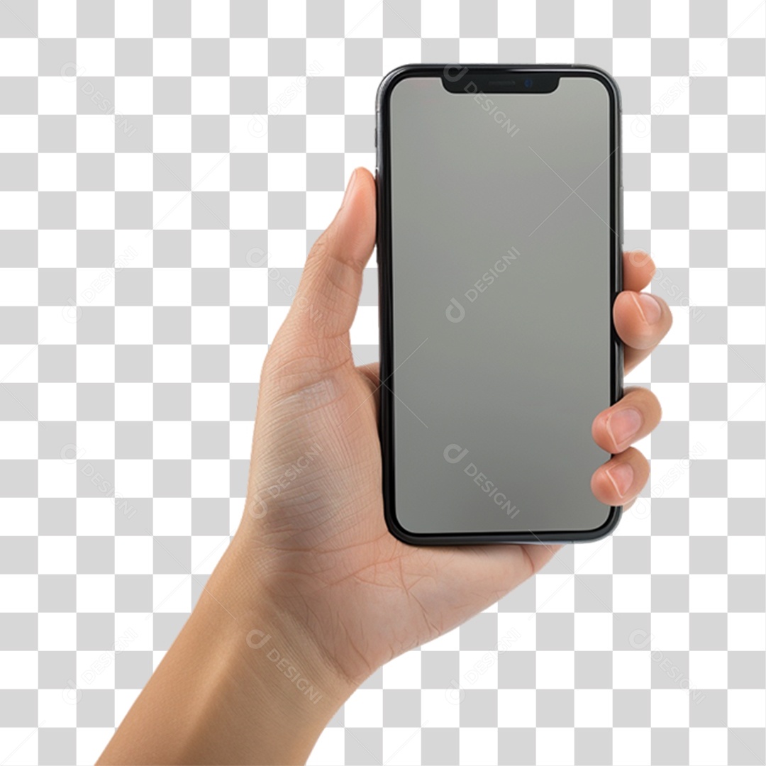 Hand Holding Cell Phone Transparent PNG