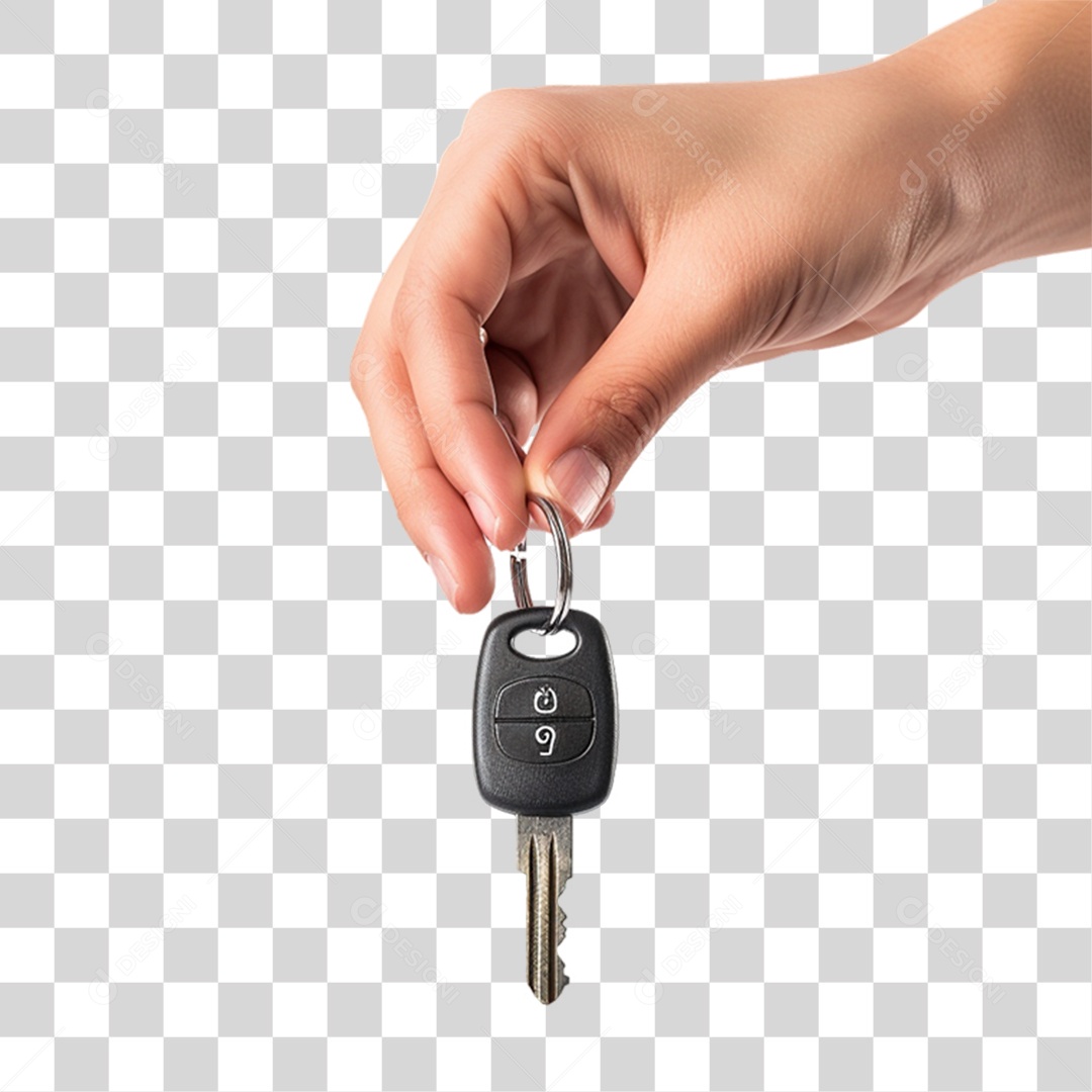 Mão Segurando Controle Chave PNG Transparente