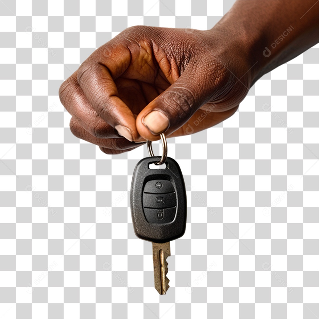 Mão Segurando Controle Chave PNG Transparente