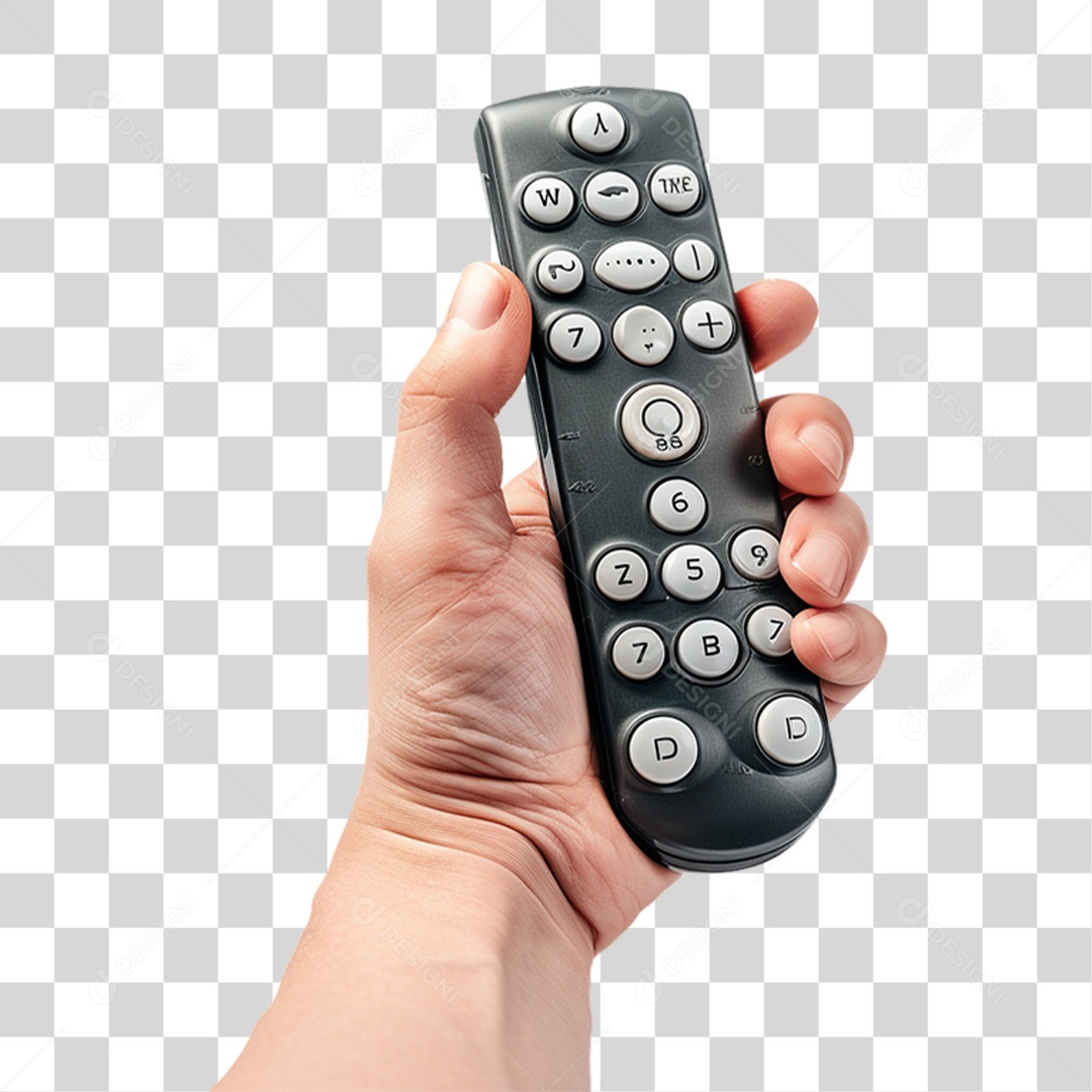 Mão Segurando Controle Remoto PNG Transparente