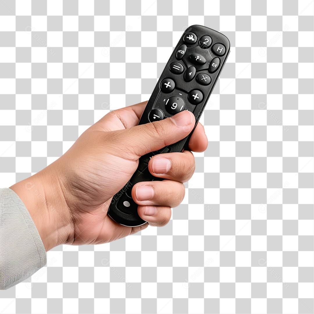 Mão Segurando Controle Remoto PNG Transparente