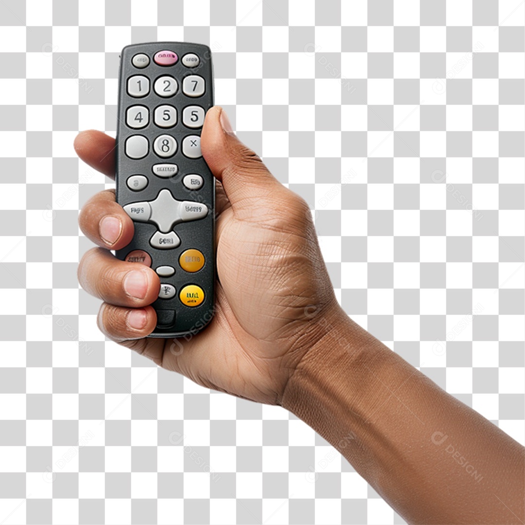 Mão Segurando Controle Remoto PNG Transparente