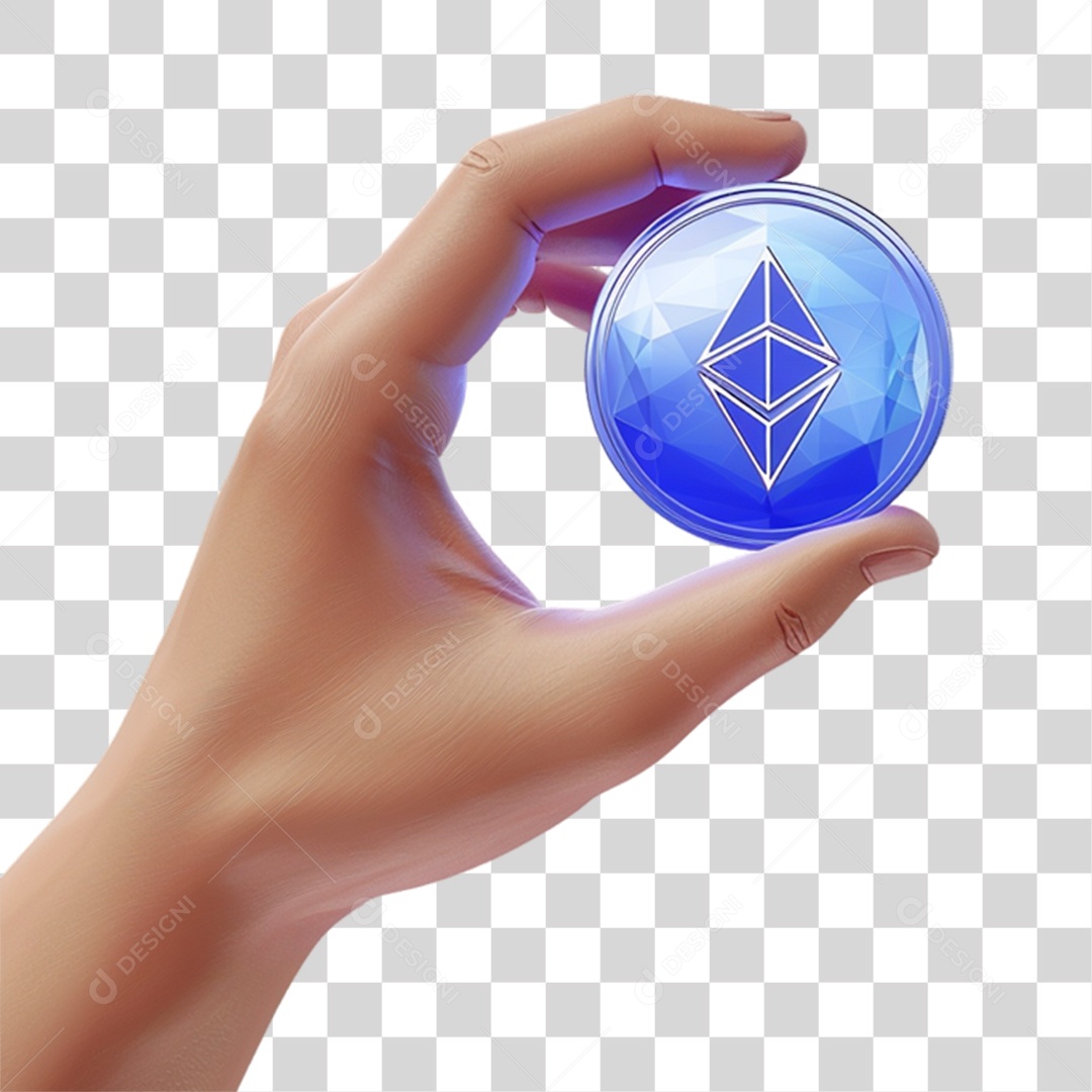 Mãos Segurando Bitcoin Dinheiro PNG Transparente