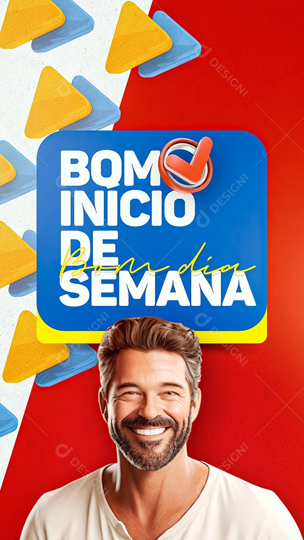 Social Media Bom Dia Segunda PSD Editável