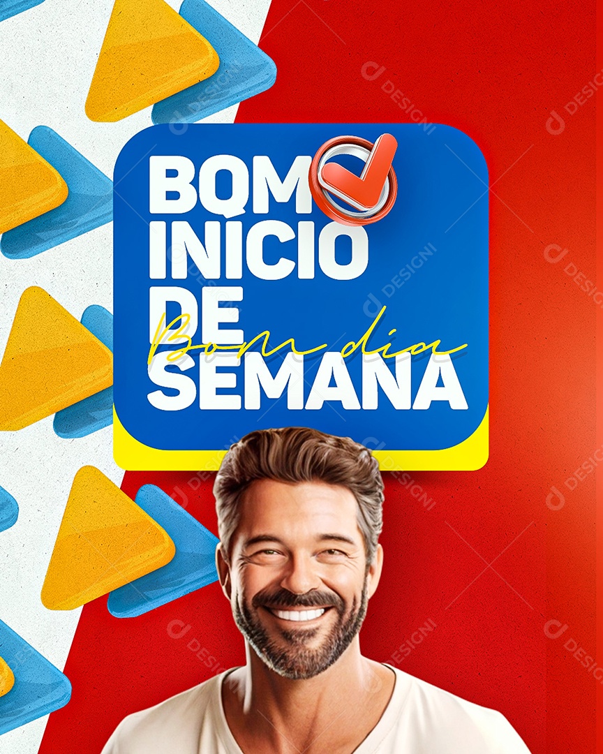 Social Media Bom dia Segunda Frase Motivacional PSD Editável