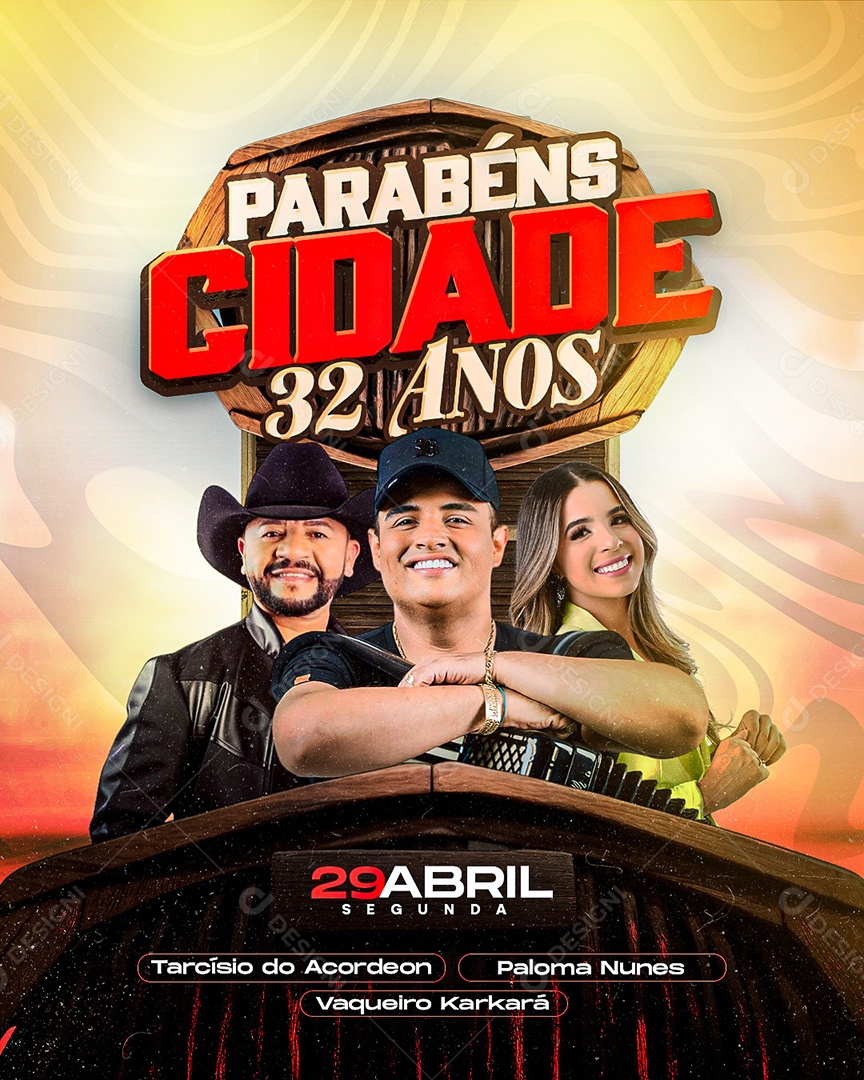 Evento Aniversário da Cidade Story Social Media PSD Editável