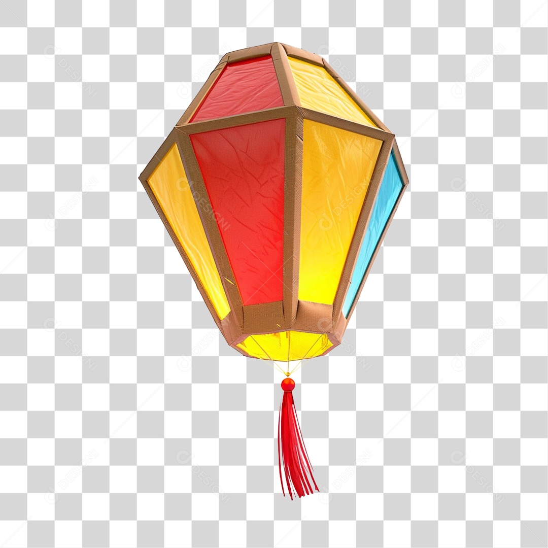 Balão de Festa Junina PNG Transparente