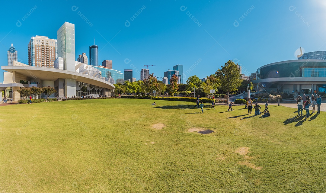 Vista do Pemberton Place de Atlanta