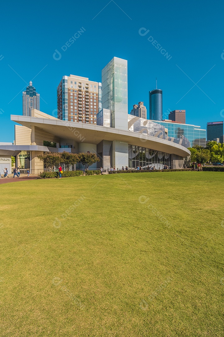 Vista do Pemberton Place de Atlanta
