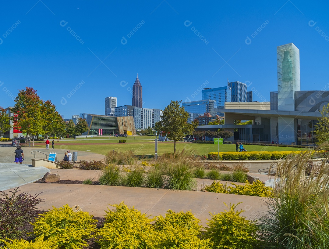 Vista do Pemberton Place de Atlanta