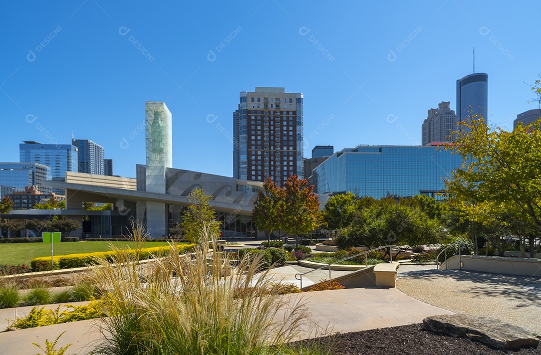 Vista do Pemberton Place de Atlanta