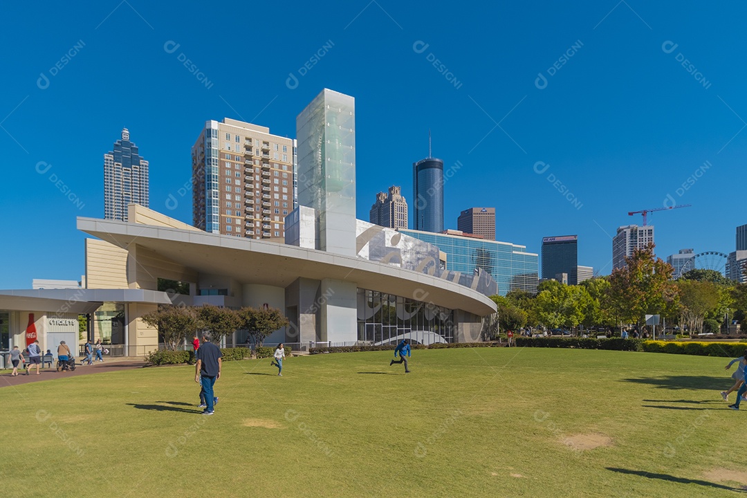 Vista do Pemberton Place de Atlanta