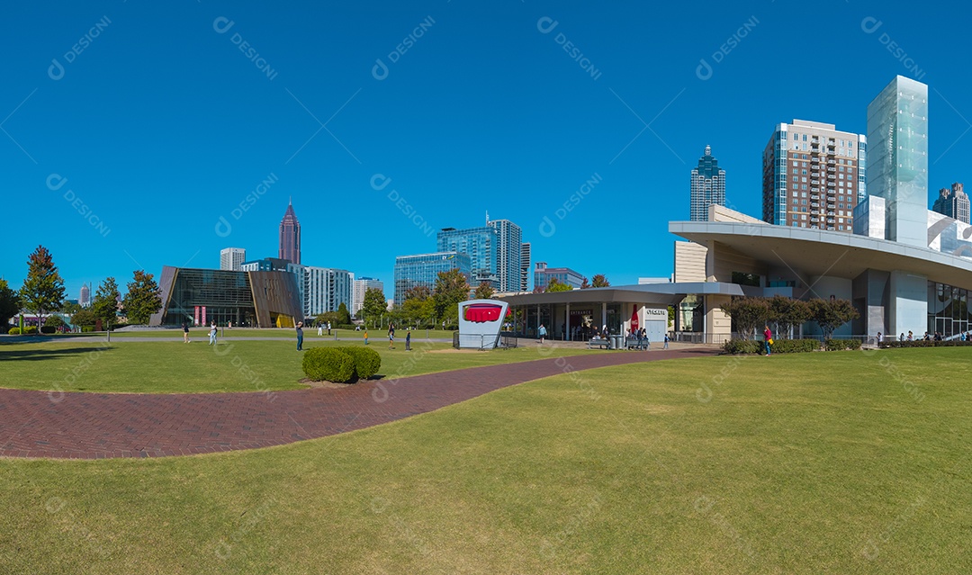 Vista do Pemberton Place de Atlanta