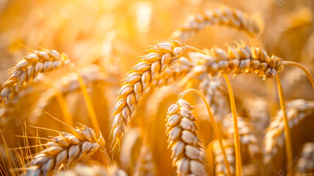 Plantação sobre céu azul e dia ensolarado..