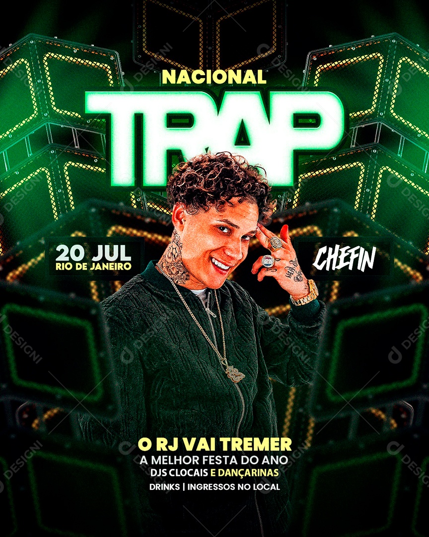 Flyer Para Eventos Com Setas 3D