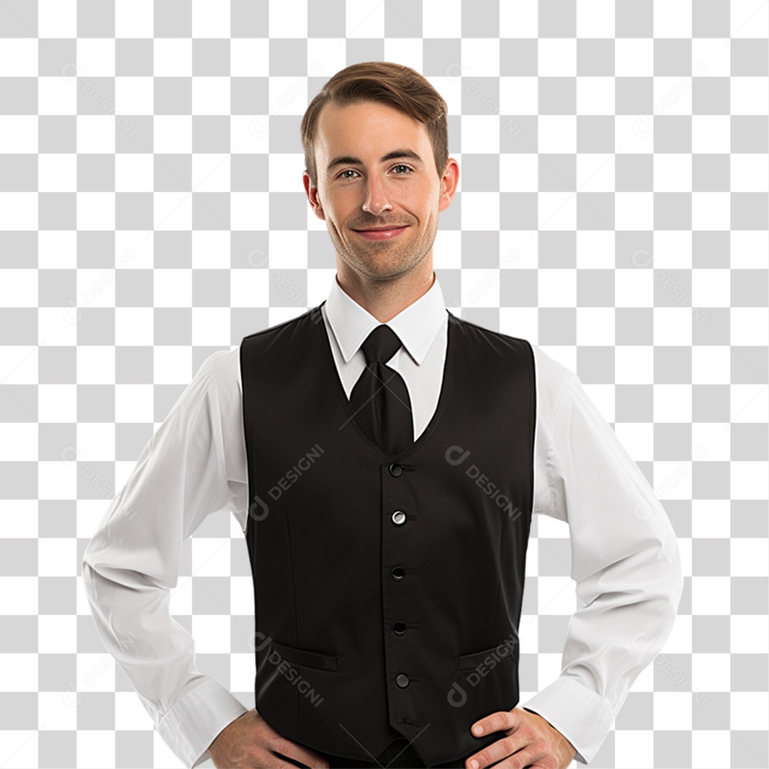 Porteiro de Prédio PNG Transparente