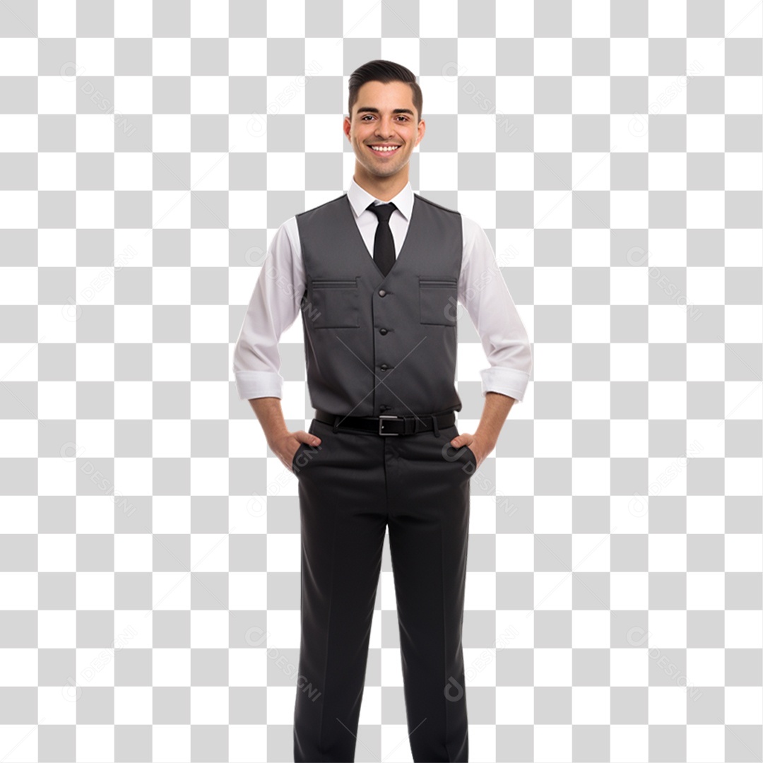 Porteiro de Prédio PNG Transparente