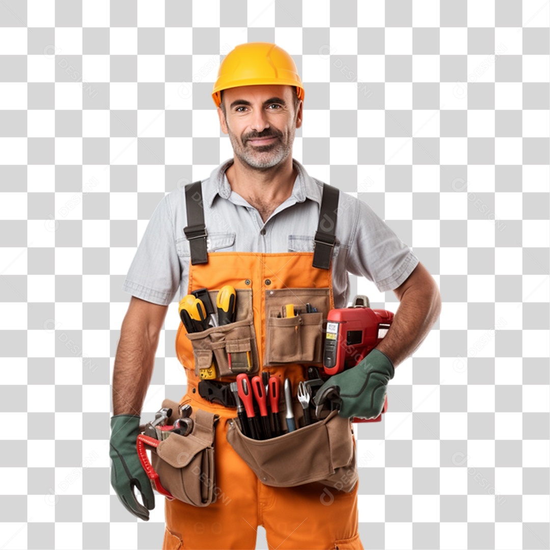 Homem Trabalho de Serviços Gerais PNG Transparente