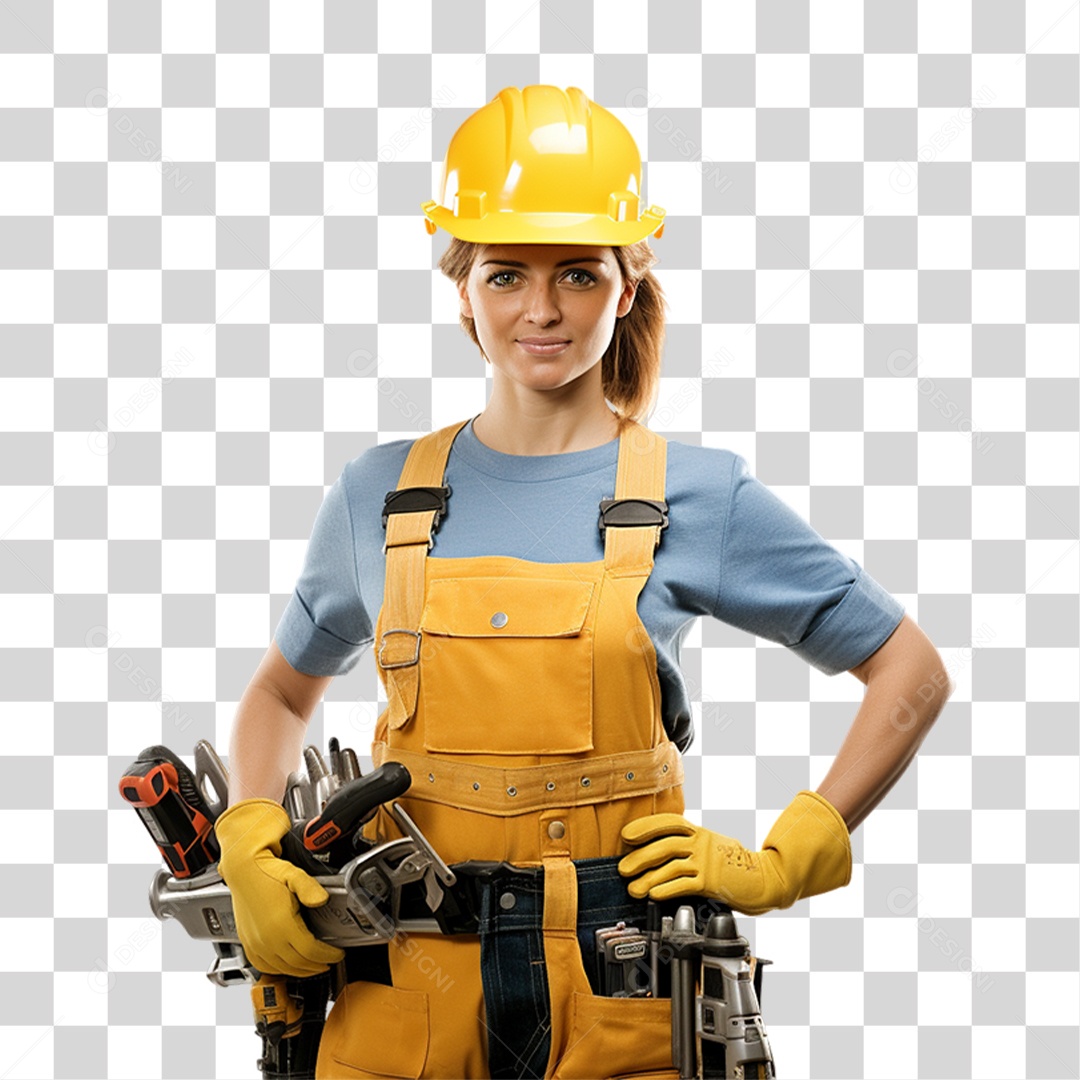 Mulher que Trabalha com Serviços Gerais PNG Transparente