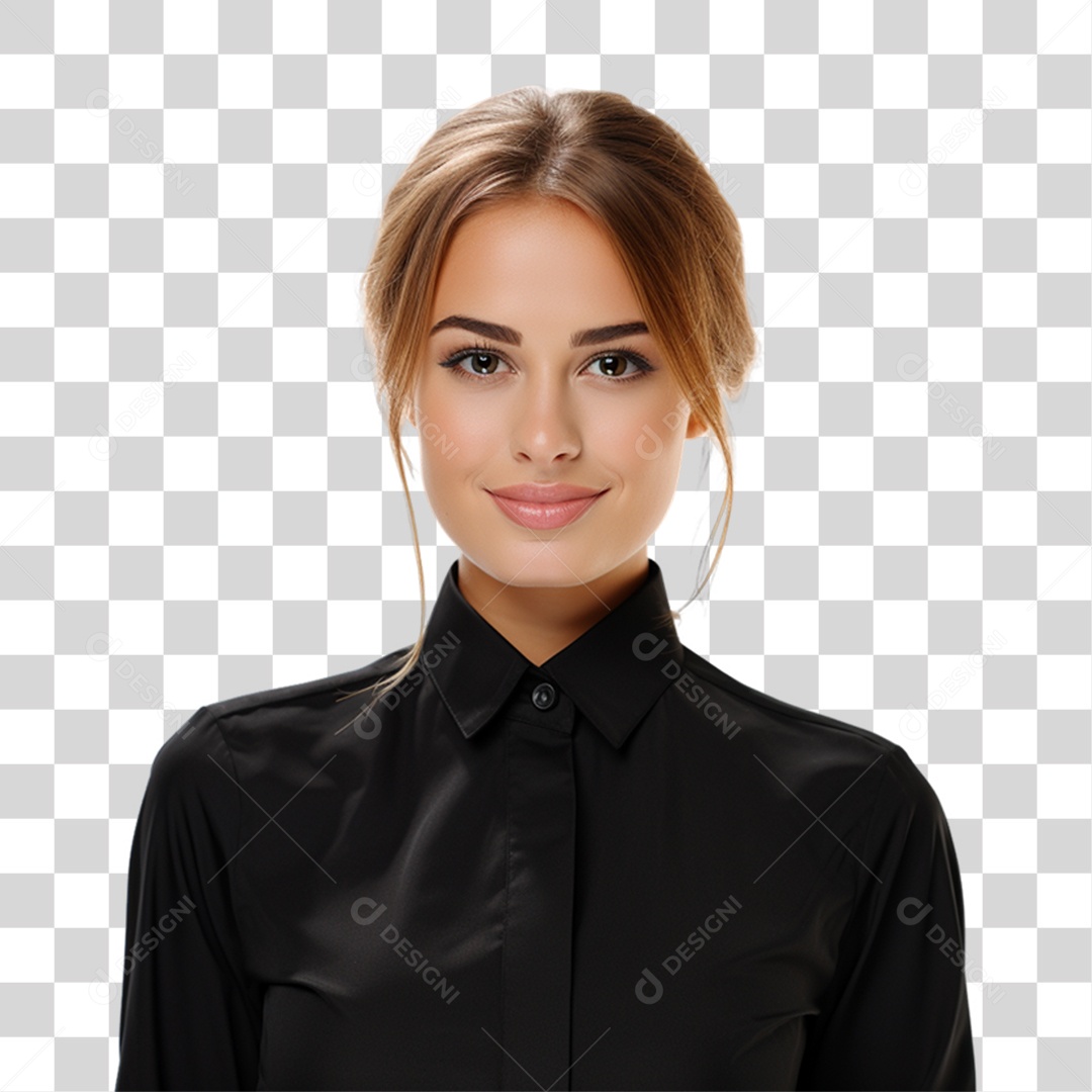 Mulher Secretária Escritório PNG Transparente