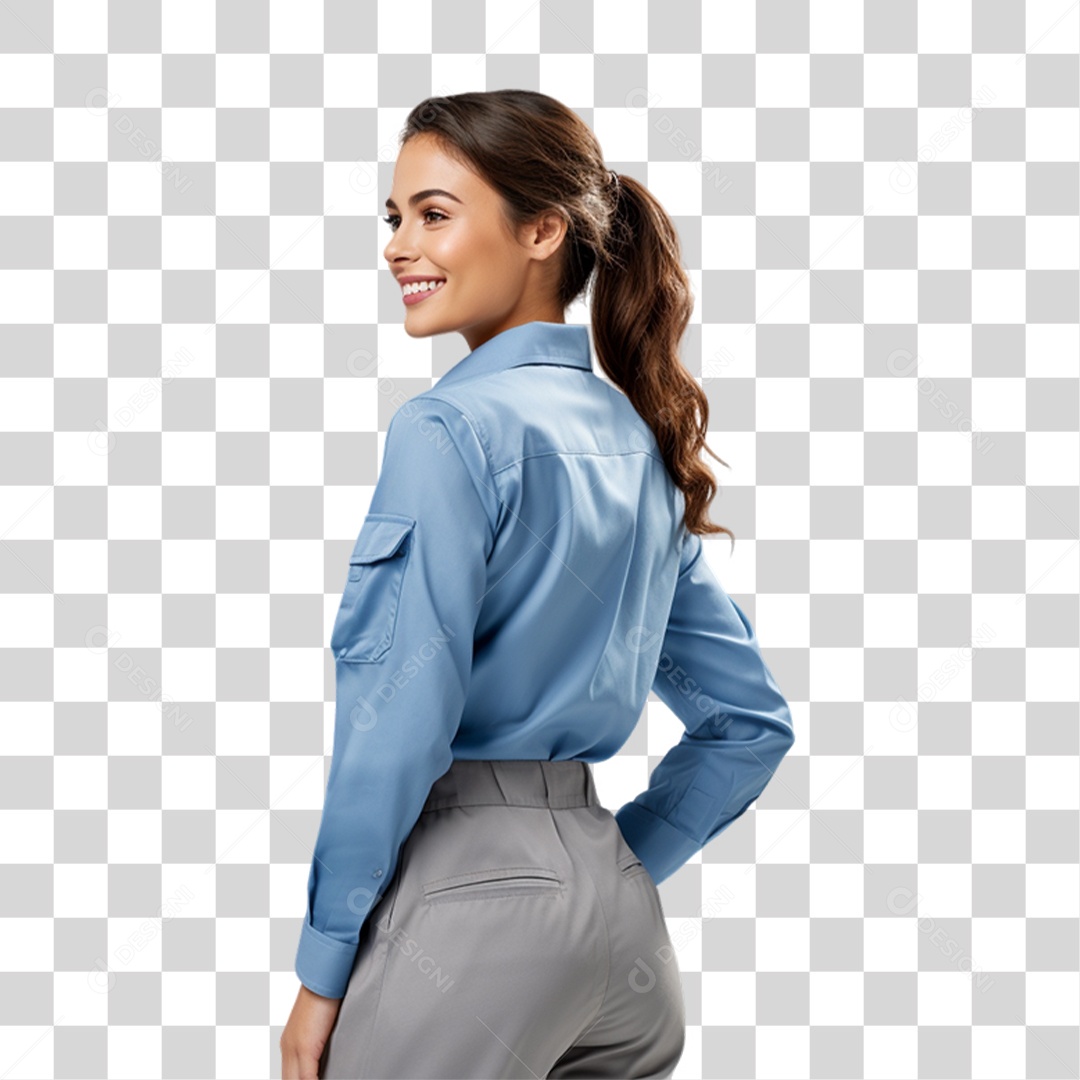 Mulher Secretária Escritório PNG Transparente