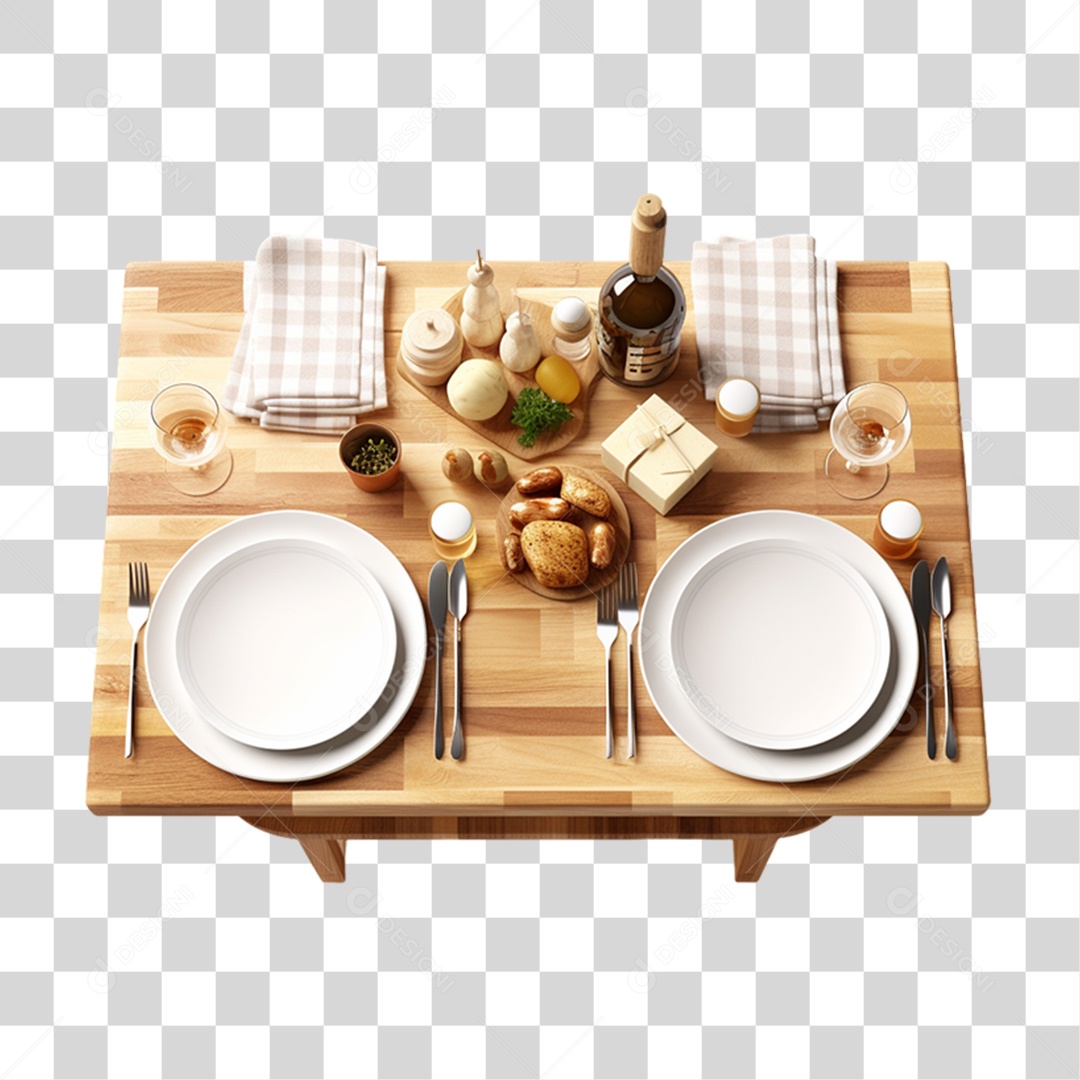 Mesa de Jantar PNG Transparente