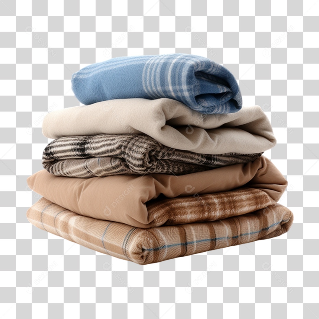 Cobertores Empilhados PNG Transparente