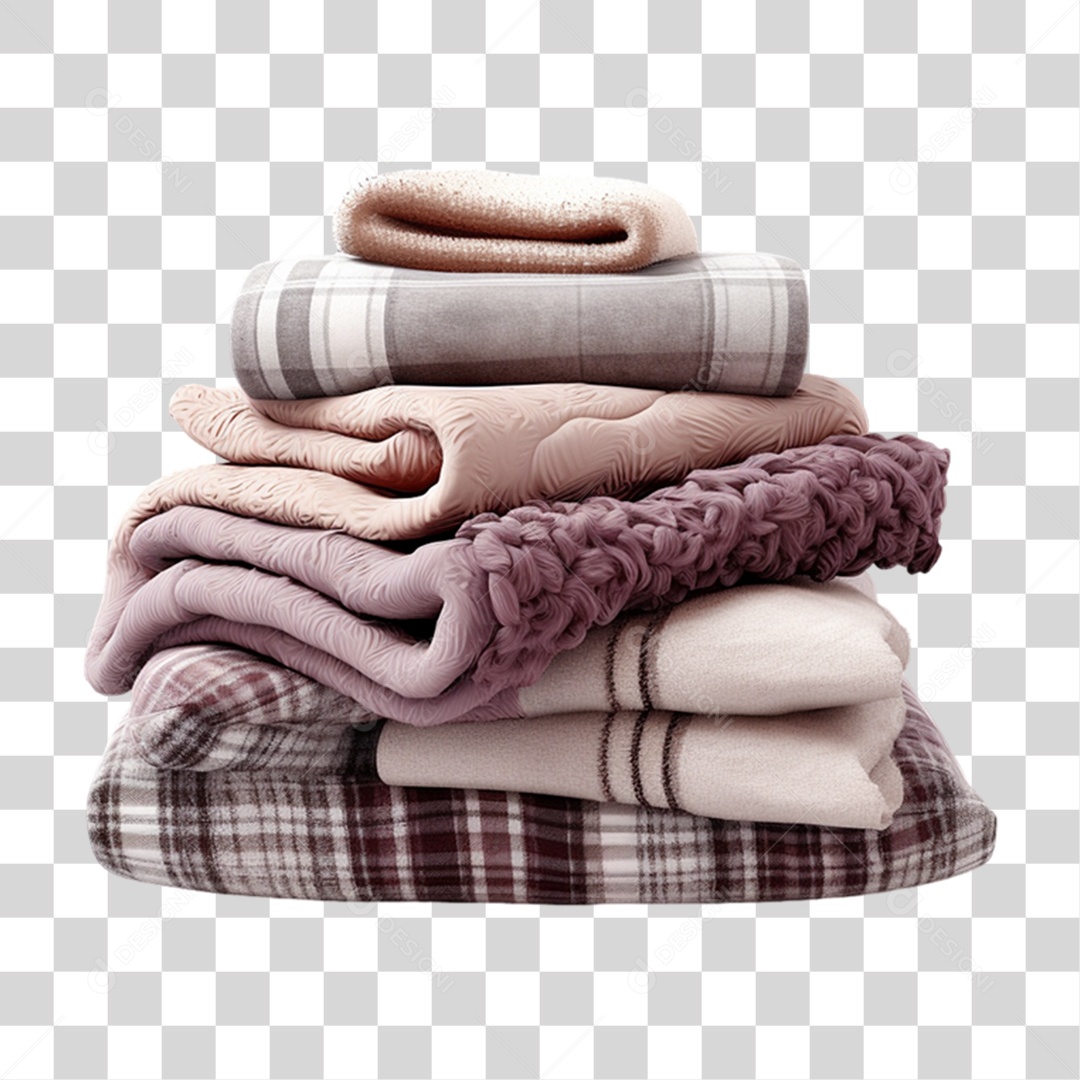 Cobertores Empilhados PNG Transparente