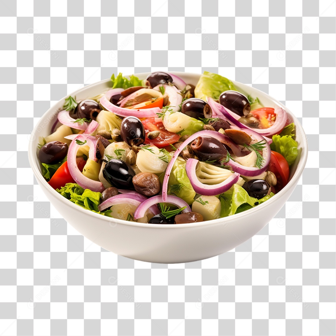Prato de Salada PNG Transparente