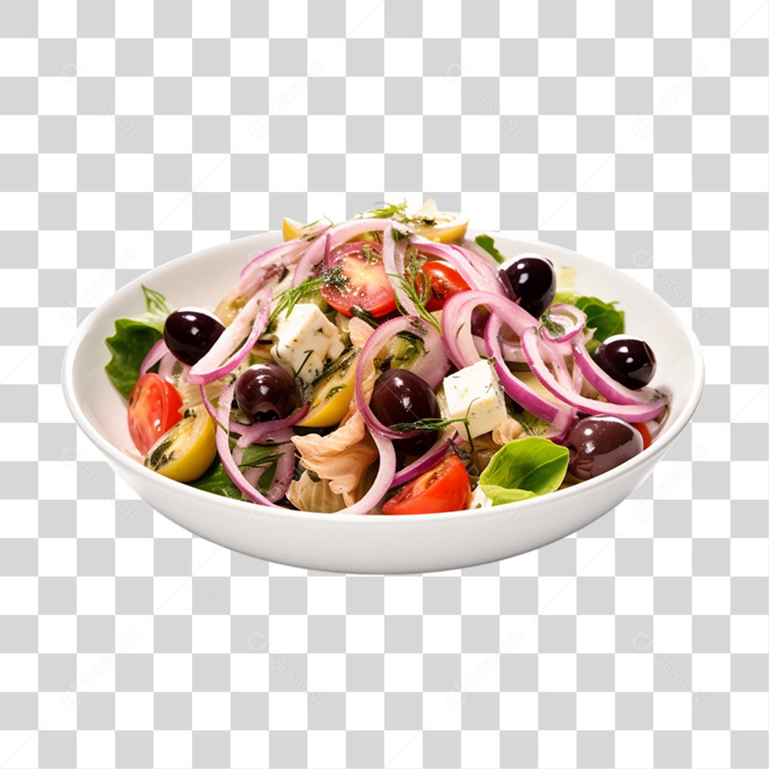 Prato de Salada PNG Transparente