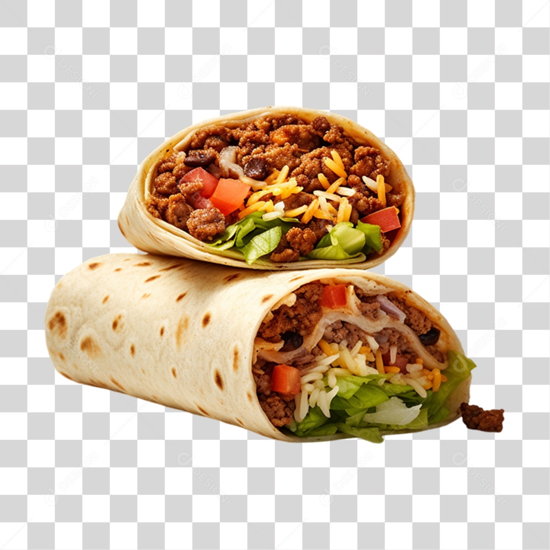 Burritos Comida Mexicana PNG Transparente