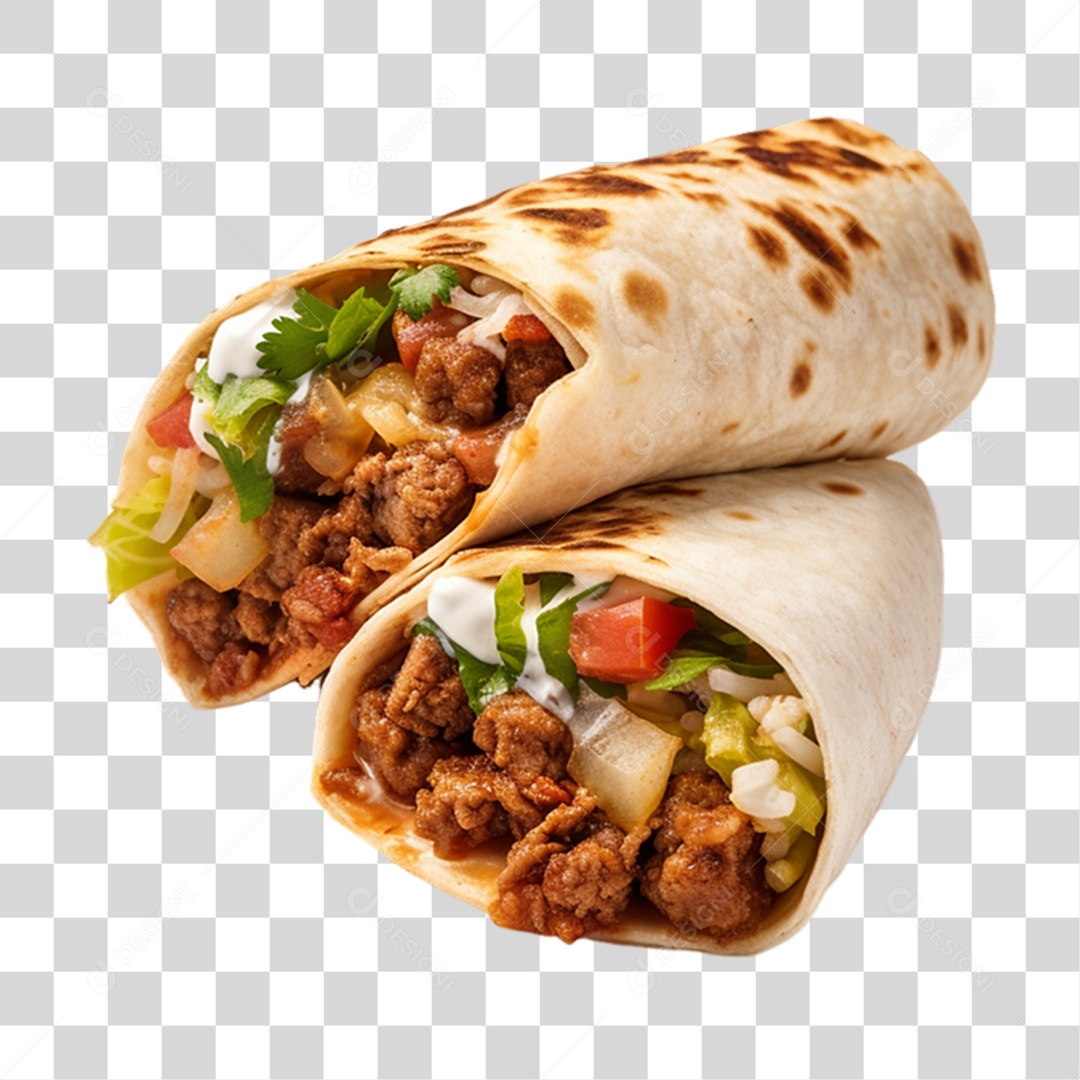 Burritos Comida Mexicana PNG Transparente