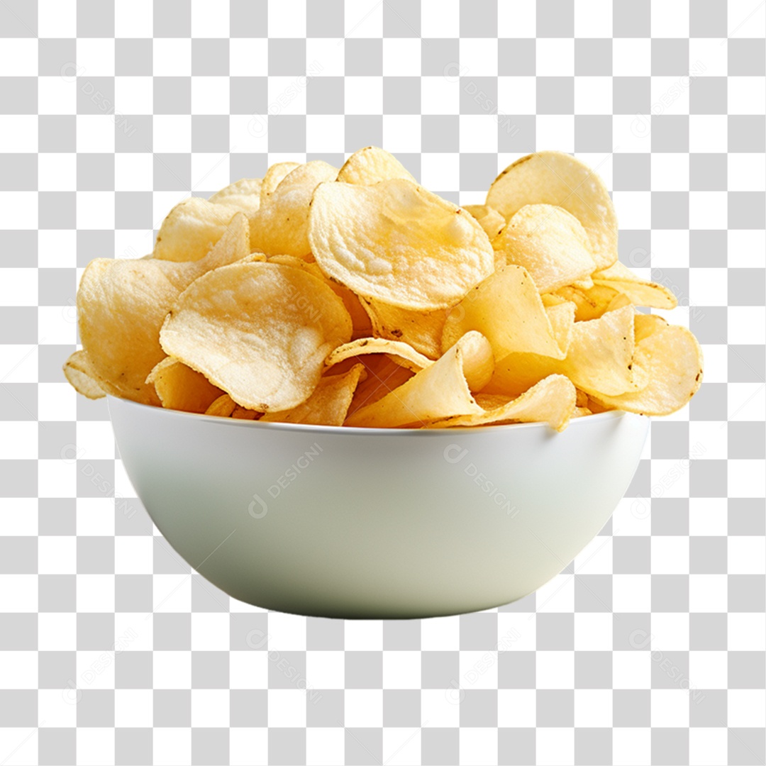 Porção de Batata Frita PNG Transparente