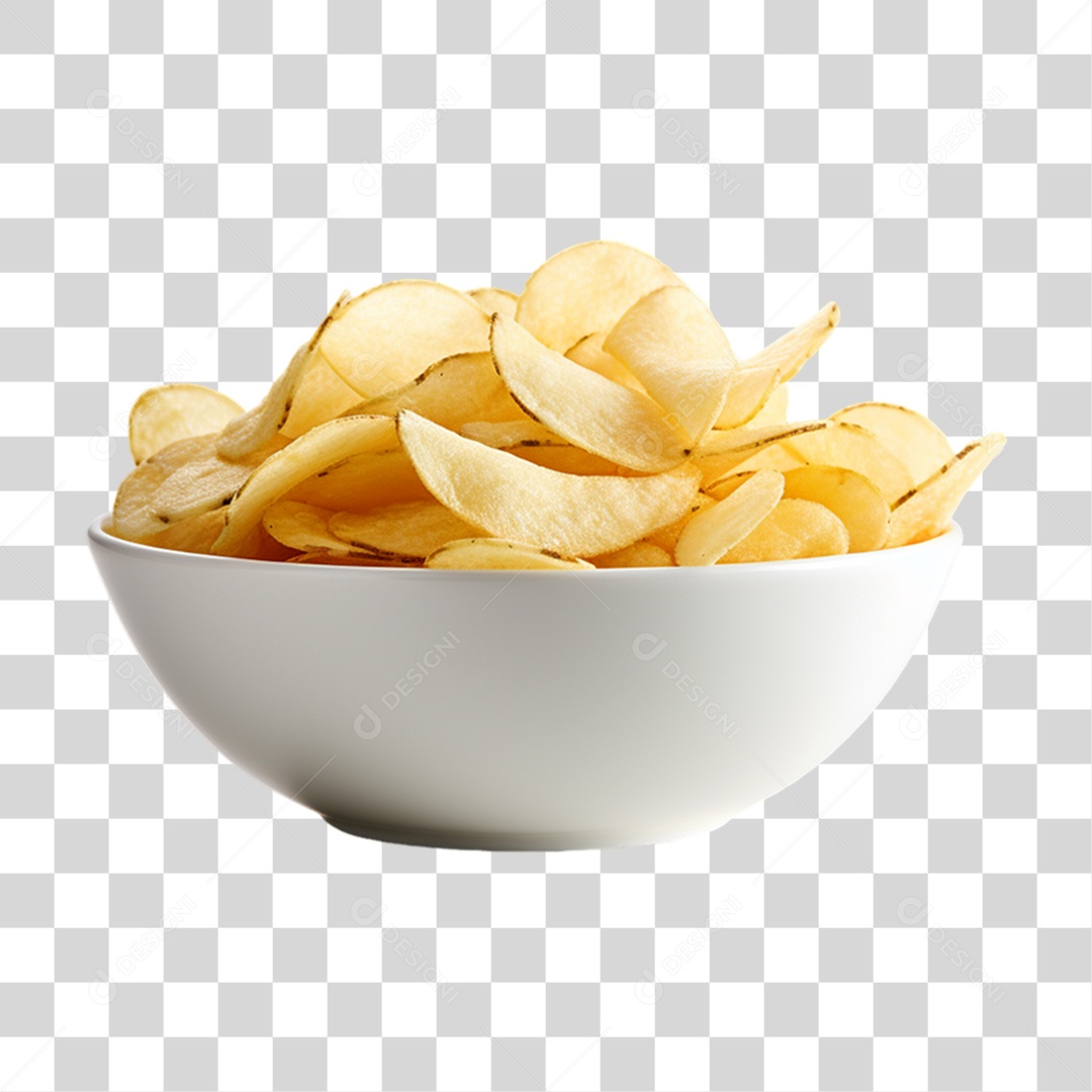 Porção de Batata Frita PNG Transparente