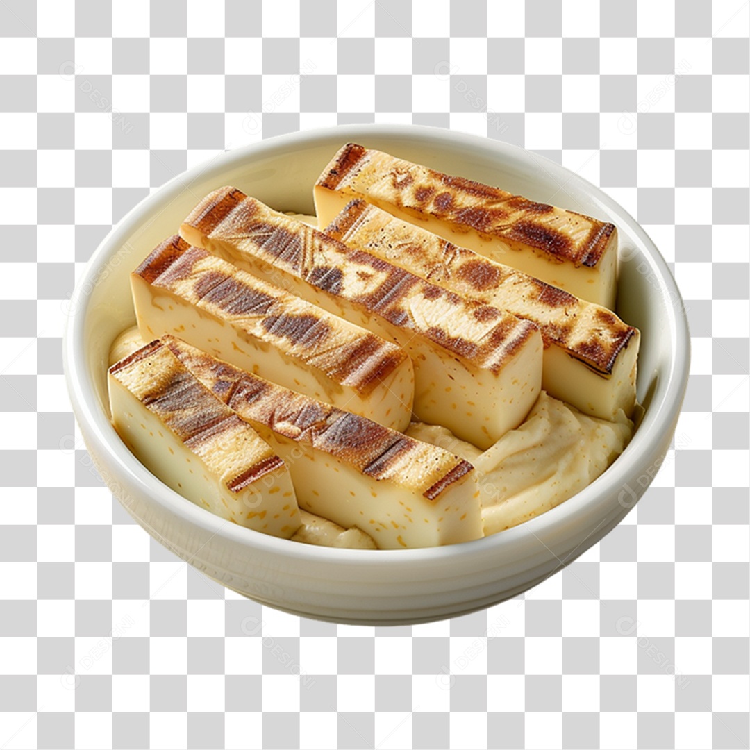 Porção de Queijo Coalho PNG Transparente