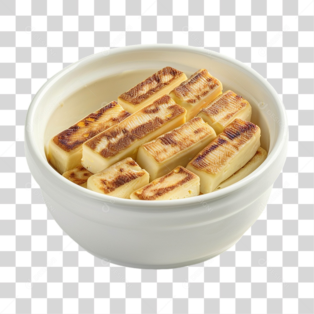 Porção de Queijo Coalho PNG Transparente
