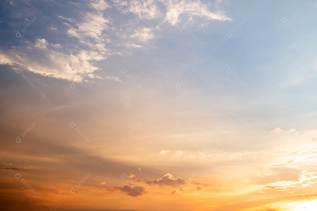 Paisagem linda do céu
