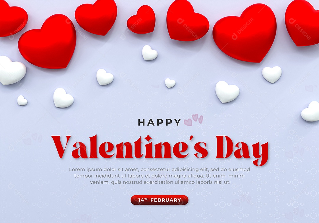 Social Media 14 de Fevereiro Dia dos Namorados Social Media PSD Editável