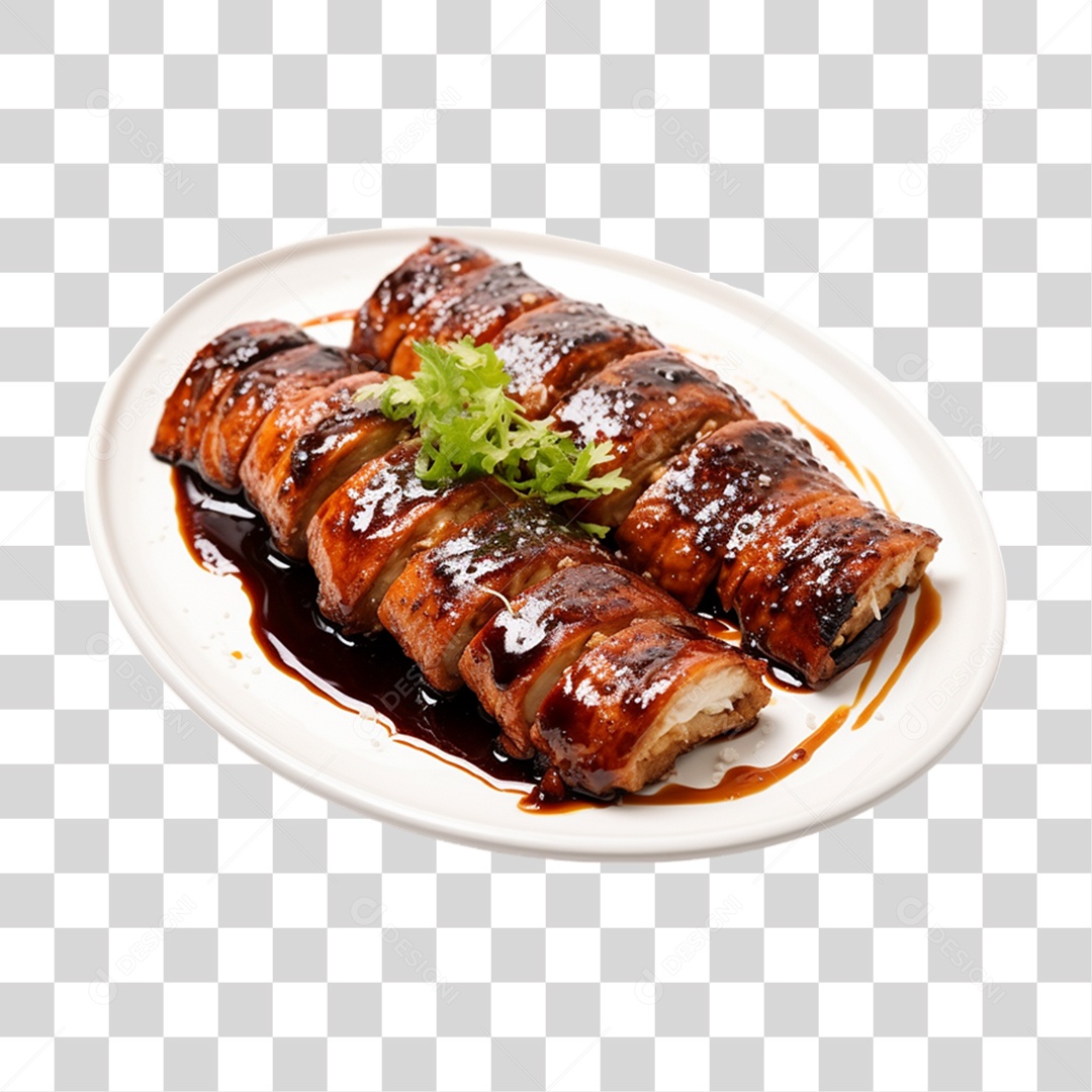 Kabayaki Peixe PNG Transparente